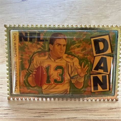 Yahoo オークション Vintage NFL Miami Dolphins Dan Marino Stamp P