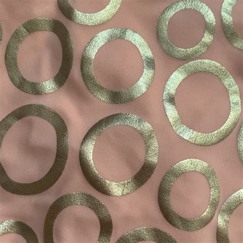 Y K Victoria Secret Peach Gold Circle Bikini Gem