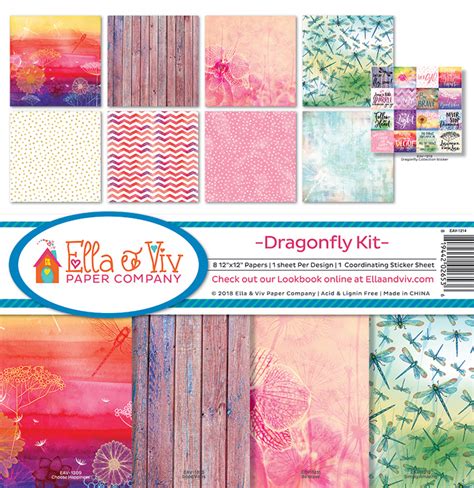 Ella And Viv Paper Company Dragonfly X Collection Kit