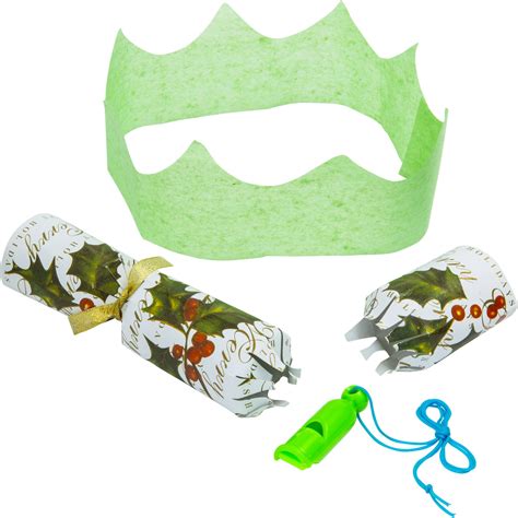 Holly Christmas Crackers 8 Pk Party City