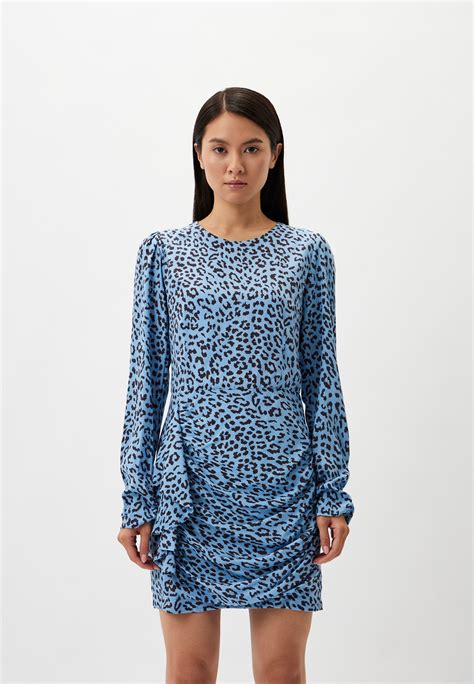 Платье Nude Story цвет голубой MP XW PIEN купить в интернет магазине Lamoda