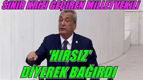 Mecliste Sinir Krizi Geçiren Vekil Akp li Vekillere HIRSIZ Diye