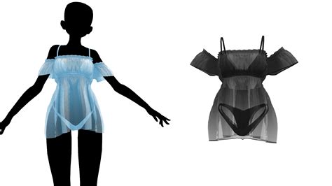 MMD Sims 4 Babydoll Lingerie By Fake N True On DeviantArt