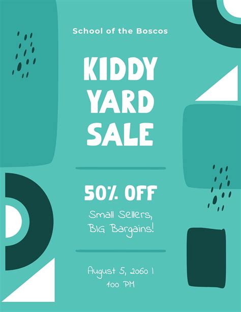 Free Yard Sale Flyer Templates, Editable and Printable
