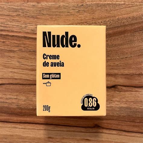 NUDE CREME DE AVEIA VEGANO SEM GLUTEN GRAMAS Bem Natural