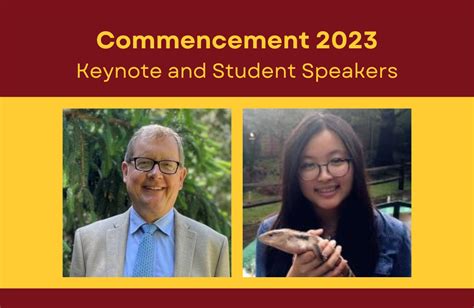 Announcing Our 2023 Commencement Keynote And Student Speakers College