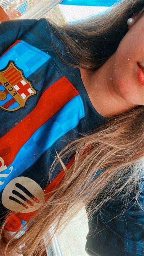 Chica Barça Camiseta del barcelona Fotos del barça Ideas para