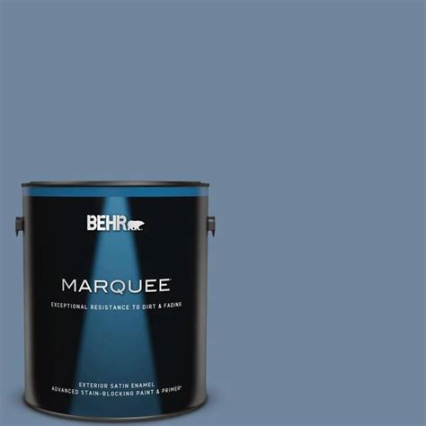 BEHR MARQUEE 1 Gal S520 5 Thundercloud Satin Enamel Exterior Paint