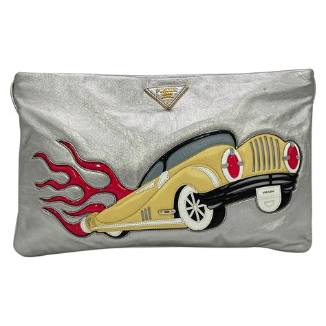 RARE Prada Hot Rod Classic Car Clutch Pochette For Sale At StDibs