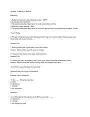 Chapter 11 Money In Review