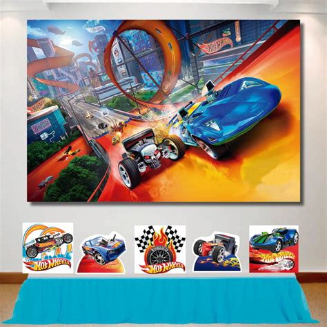 Painel De Festa X M E Kit Display Mdf Hot Wheels Elo