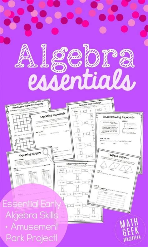 Algebra Essentials Resource Bundle Engaging Algebra Lessons