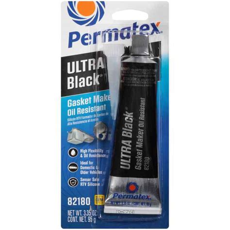 Permatex Ultra Black RTV Silicone Gasket Maker 3 OZ Permatex