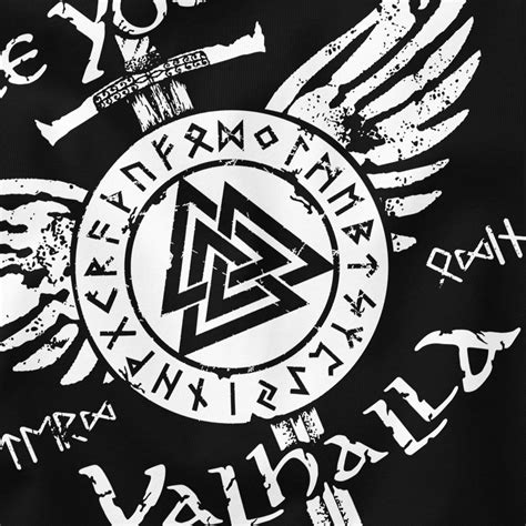 Herren Tank Top See You In Valhalla Schwert Runen Odin Vikings