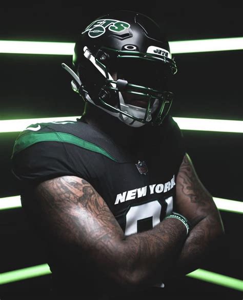 New York Jets Stealth Black Helmets — UNISWAG