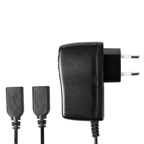 Adaptador De Corriente A 5V 2 5A Con Dos Puertos USB Hembra