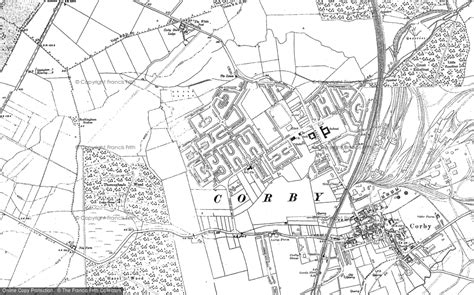 maps  corby northamptonshire francis frith