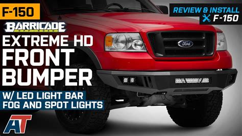 2004 2008 F150 Barricade Extreme Hd Front Bumper W Light Bar Fog And Spot Lights Review