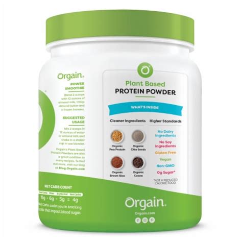 Orgain® Organic Creamy Chocolate Fudge Flavor Plant Based Protein Powder 16 3 Oz Fred Meyer