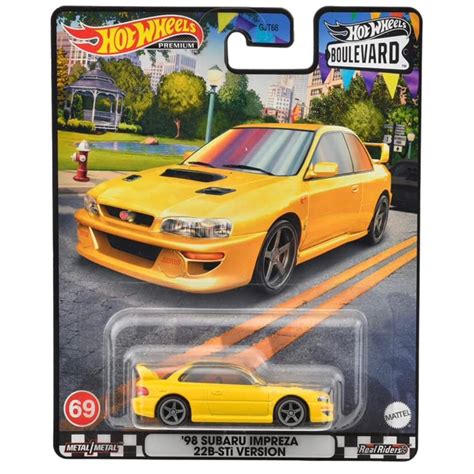 風火輪 Hot Wheels 膠胎 BOULEVARD 林蔭大道 速霸陸 SUBARU IMPREZA B STI 蝦皮購物