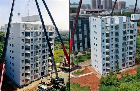 This 10 Story Residential Building In China Was Completed In Just Over