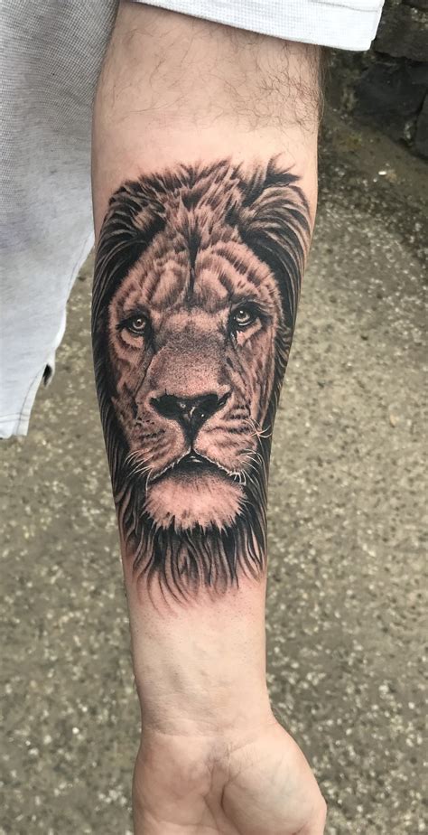 Lion Roar Tattoo On Forearm