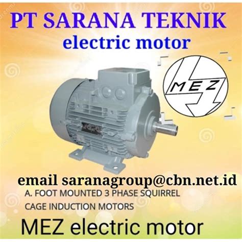 Jual Mez Electric Motor Catalogue Oleh Pt Sarana Teknik Indonesia