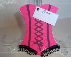 Convite Corpete Chá de Lingerie Oncinha Elo Produtos Especiais