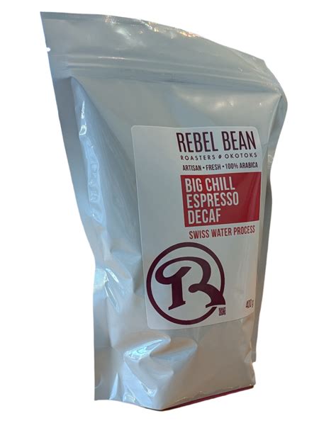 Rebel Bean Coffee Big Chill Espresso Decaf Coffee Beans – Coffee Addicts