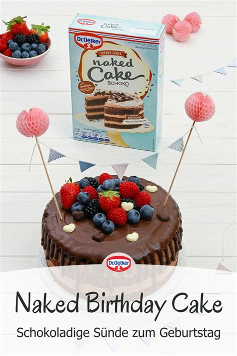 Naked Cake Schoko Zum Geburtstag
