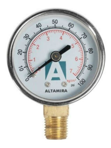 Manómetro Seco De 0 100 Psi Altamira AQUA PRODUCTOS MX