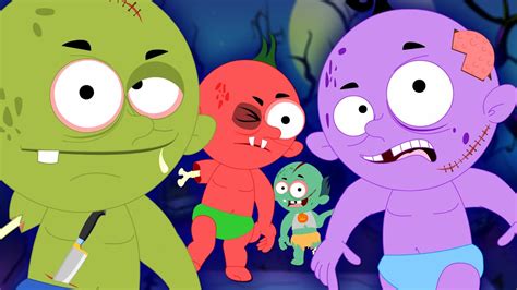 Five Little Zombies Halloween Song Scary Rhymes Childrens Rhymes