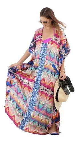 Caft N Kaft N Vestido Largo De Playa Cubre Bikini Traje Ba O Env O Gratis