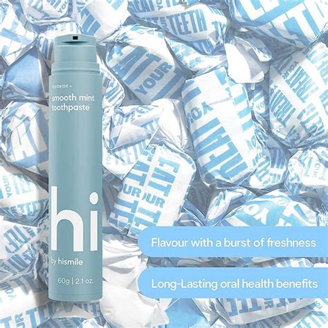 HI by Hismile Smooth Mint Flavoured Toothpaste | Flavored toothpaste ...