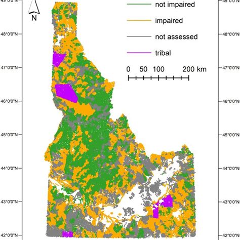 Idaho River And Stream Status In Idaho S 2022 Integrated Report The Download Scientific