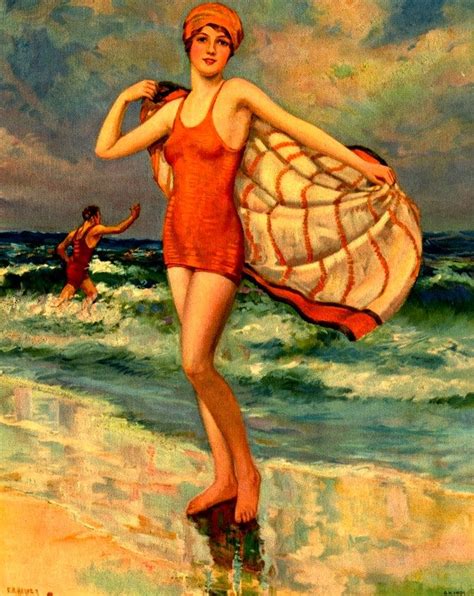 Retro Bathing Suit Art At Elisa Weaver Blog