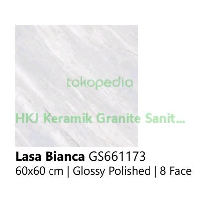 Jual Keramik Lantai Porcelain Lasa Bianca Glossy Ukuran 60x60 Kualitas