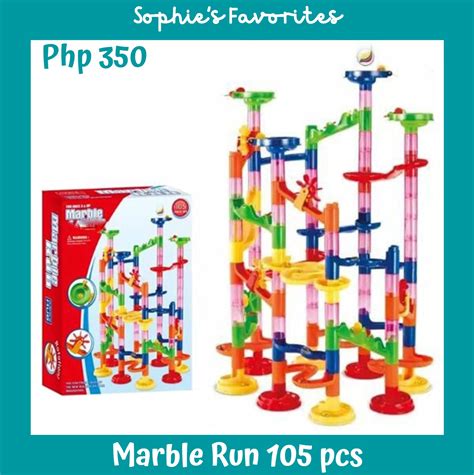 105pcs Big Marble Run Set Building Blocks Marble Race Maze Tracks