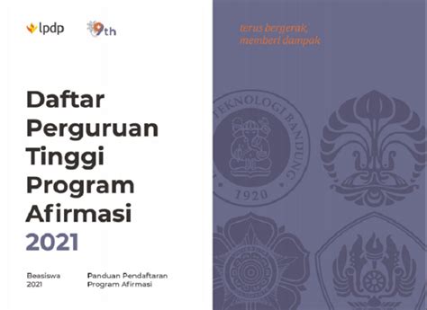 Daftar Universitas LPDP 2021 Dalam Negeri PDF Cek Panduan Daftar