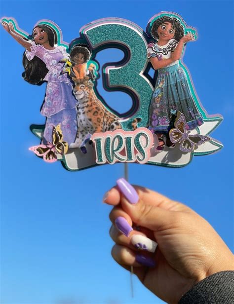 Encanto Cake Topper Encanto Birthday Party Suppliesmaribel Etsy Disney Cake Toppers Balloon