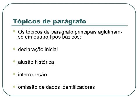 O Que É Tópicos No Texto