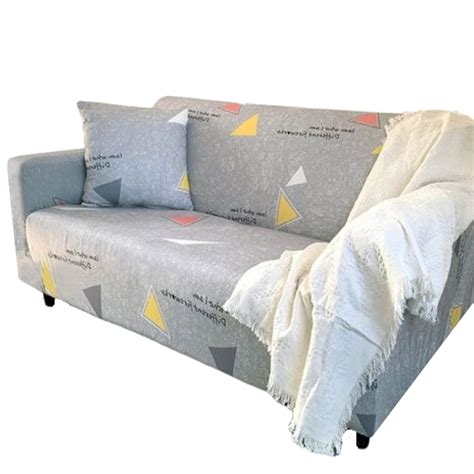 Home Sofa Cover Geometric Sectional Couches Cute Cartoon Pattern