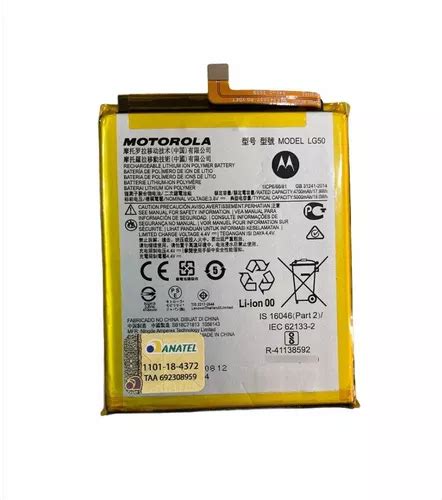 Bateria Moto One Fusion Plus Xt Motorola Lg Original