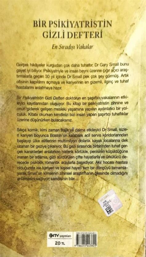 Bir Psikiyatristin Gizli Defteri En Sıradışı Vakalar Gary Small Gigi