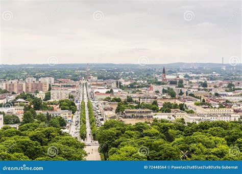 City Czestochowa View from the Church Tower at Jasna Gora Monastery (Jasna Gora). Editorial ...