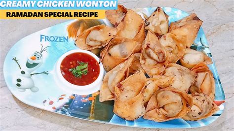 Creamy Chicken Wonton Ramzan Special Recipes Chicken Wonton