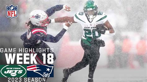 New York Jets Vs New England Patriots 2023 Week 18 Game Highlights