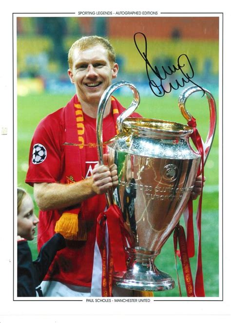 Sold At Auction Football Paul Scholes X Signed Colour Photo