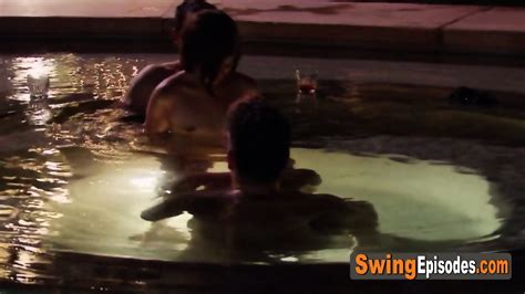Night Pool Party With Swingers Gets Too Hot After Sex Games With Horny Couples That Are Ready