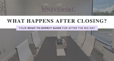 What Happens After Closing — Universal Settlement